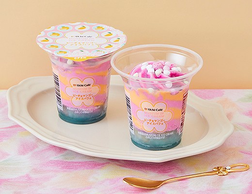 ウチカフェ　MOIC　ピーチ＆マンゴーアイスパフェ　160ml