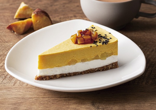 なめらかお芋とりんごのムースケーキ