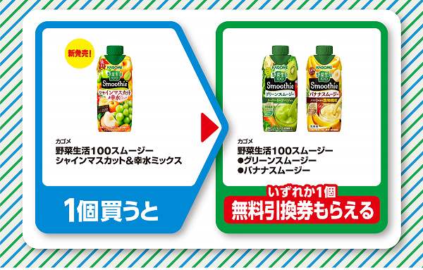 カゴメ　野菜生活100スムージー　シャインマスカット＆幸水ミックス