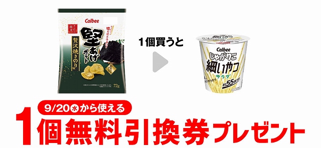 カルビー 堅あげポテト 贅沢焼きのり味