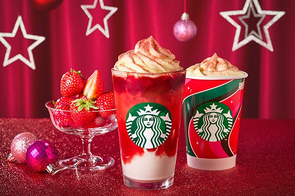 ストロベリー メリークリーム ティー ラテ