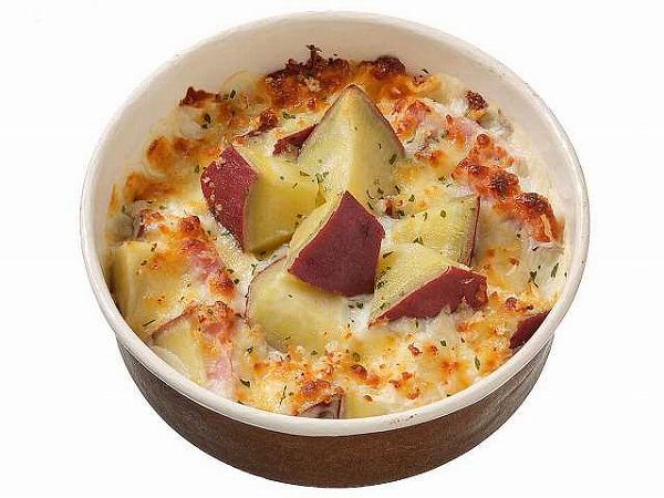 秋を味わう　さつまいもグラタン