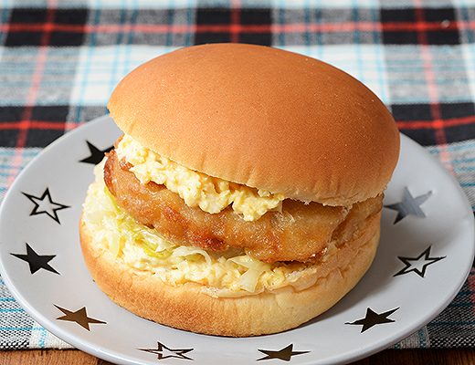 竜田揚げバーガー　たまごタルタル