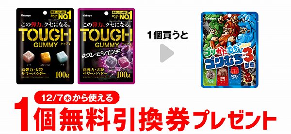 カバヤ タフグミ／カバヤ タフグミ グレーピーパンチ