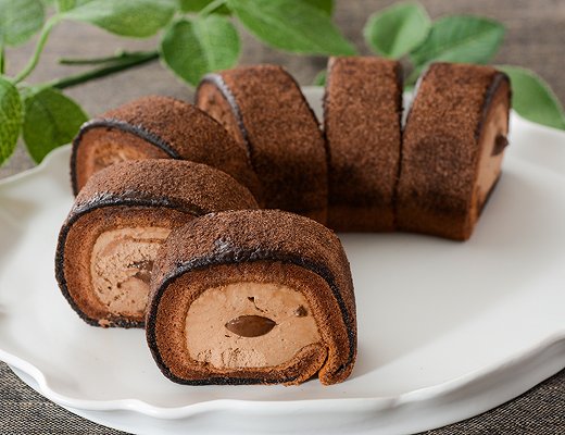 お餅で巻いたもち食感ロール(ショコラ)