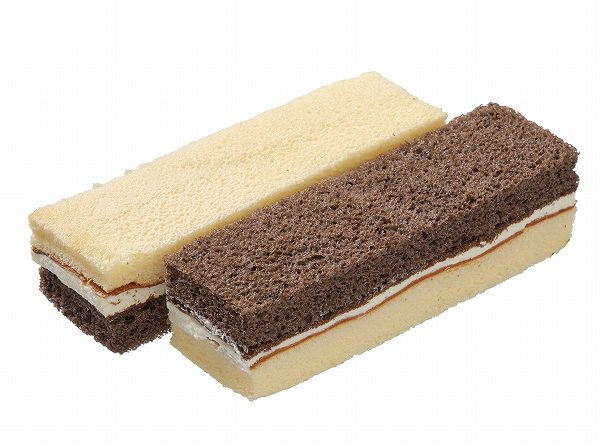 ７プレミアム　２色の　サンドケーキバニラ２個