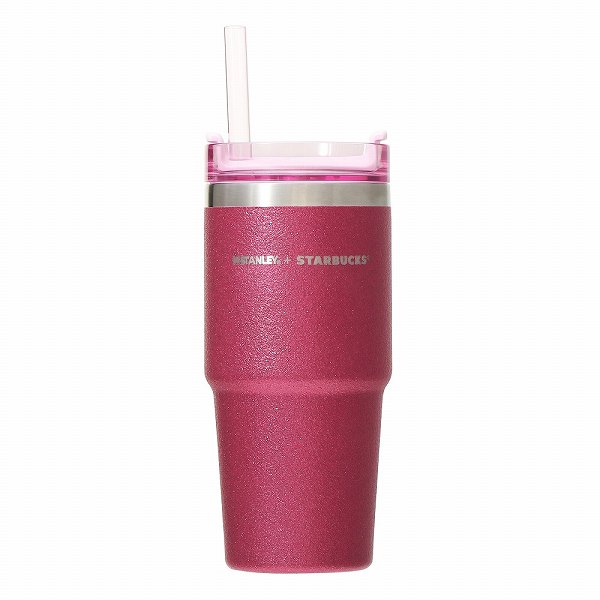 3WAYステンレスタンブラーSTANLEYグリッタービビッドピンク473ml
