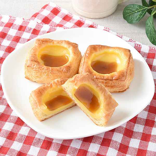 プリン風味のカスタードデニッシュ3個入