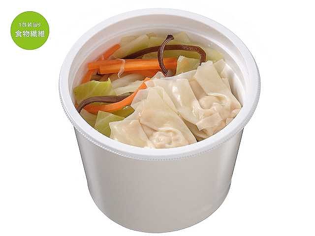 胡麻油香る　野菜と食べるワンタンスープ