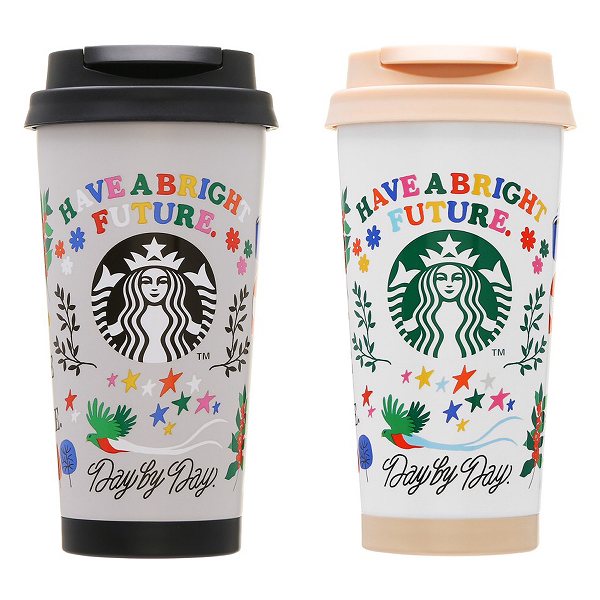 リサイクルステンレスToGoロゴタンブラーグレー473ml/ホワイト473ml