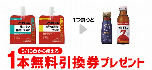 アリナミン メディカルバランス ソーダ風味/アリナミン メディカルバランス グレープフルーツ