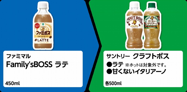ファミマル Family'sBOSS ラテ 450ml