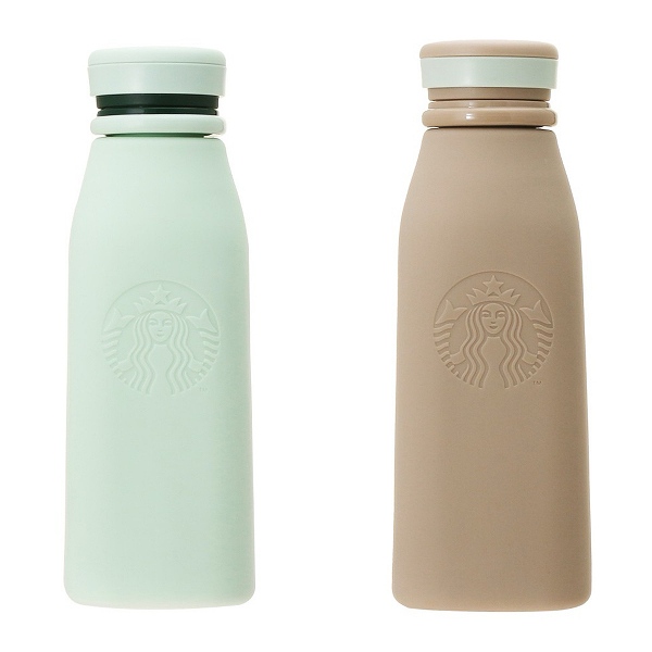 おりたたみシリコンボトルライトグリーン/トープ 473ml