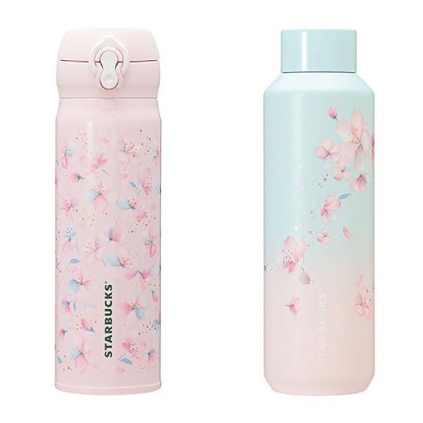 ハンディーステンレスボトルペールピンク500ml/ステンレスボトルペールブルーグラデーション591ml