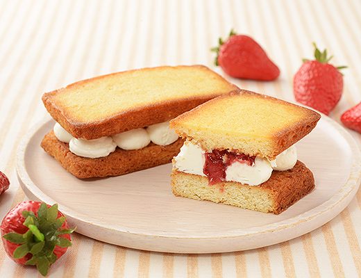 いちごのバターサンド