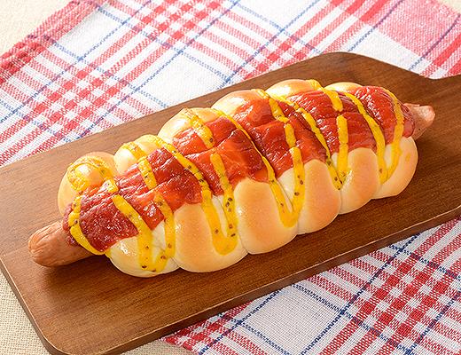 盛りすぎ！あらびきポークフランクロール