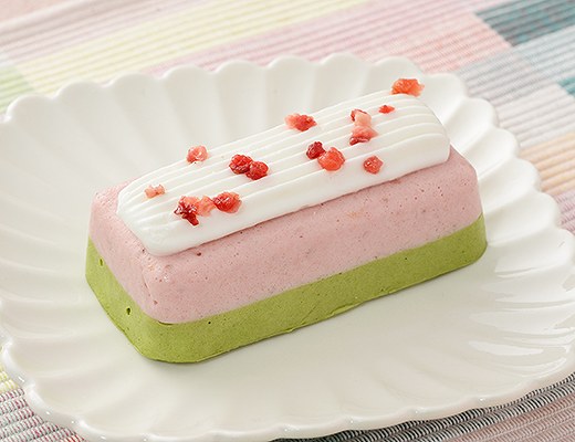苺と抹茶のムース