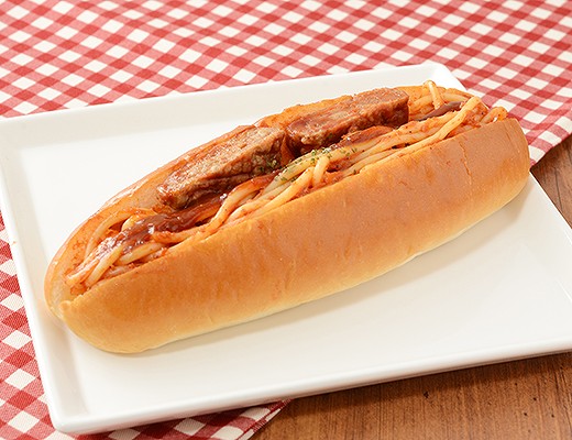 具！パン　ハンバーグ＆ナポリタン