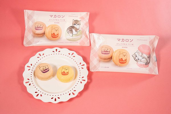 マカロン　カフェラテ味＆プリン味
