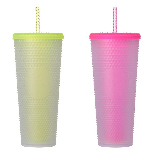 ロゴコールドカップタンブラーネオンイエロー710ml/ロゴコールドカップタンブラーネオンピンク710ml