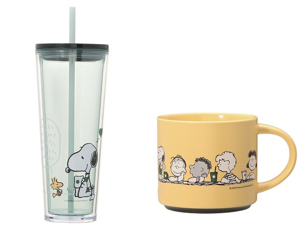 PEANUTS コールドカップ タンブラー ブルー 710ml/PEANUTS スタッキングマグ イエロー 414ml