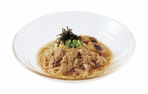 鶏と炙りねぎのさっぱり涼風麺