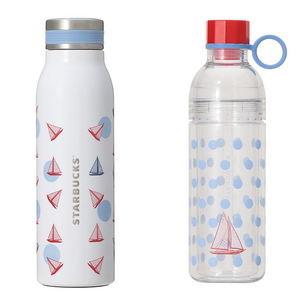 ステンレスボトルマリンドット444ml/[オンラインストア販売]ストラップ付ダブルウォールボトルマリンドット473ml