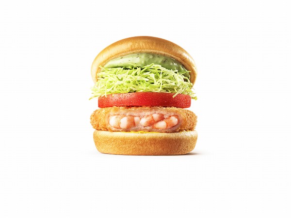 バジルマヨの海老カツバーガー ～国産バジル～