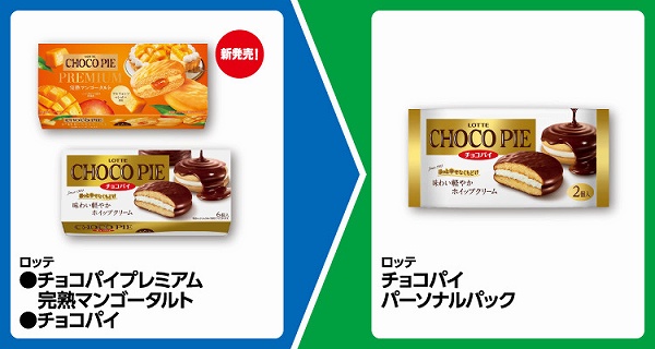 ロッテ チョコパイプレミアム 完熟マンゴータルト/チョコパイ