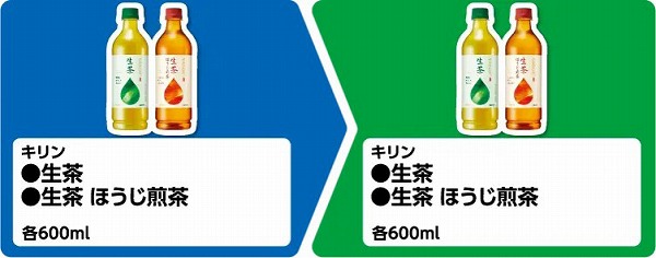 キリン 生茶 600ml/生茶 ほうじ煎茶 600ml