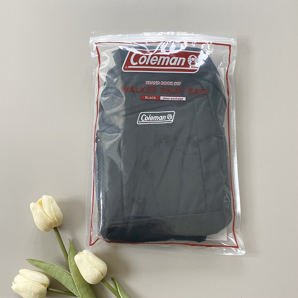 『Coleman BRAND BOOK #07 WALKER 3WAY BAG BLACK clear package』