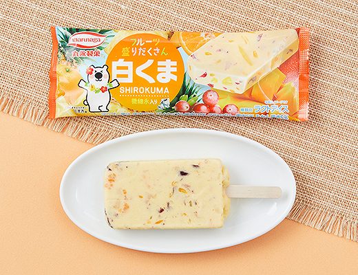 丸永製菓　フルーツ盛りだくさん白くまバー
