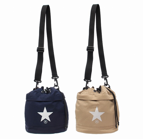CONVERSE TOKYO バルーンショルダーバッグ ネイビー/ベージュ