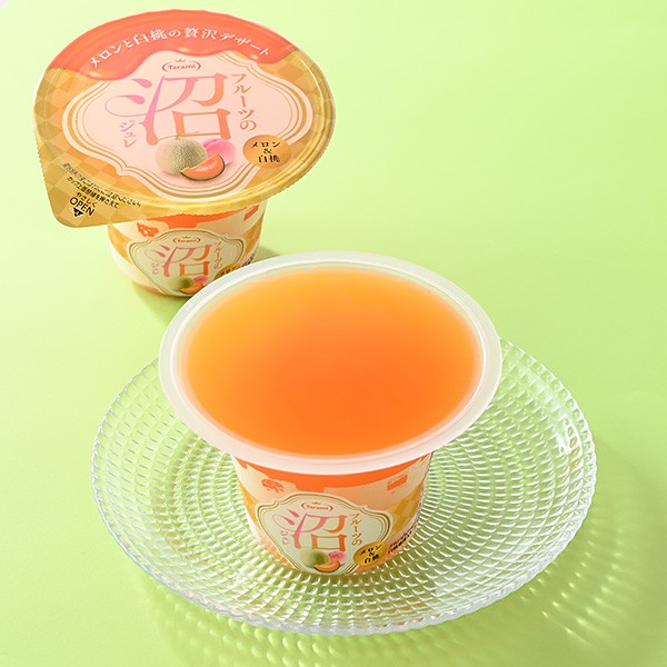 フルーツの沼ジュレ　メロン&白桃