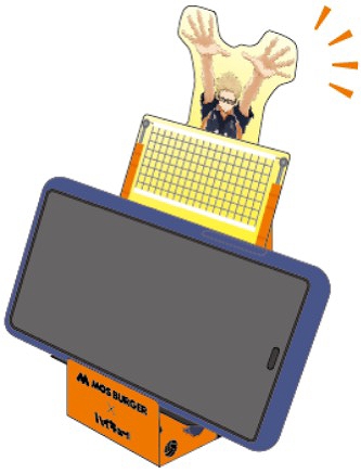 ひっさつブロック！ つきしまの スマホスタンド
