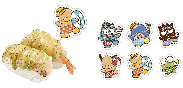 炙りえびバジル・サーモンバジル はぴだんぶいコラボ限定ピック付き