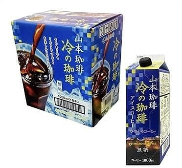 山本珈琲 冷の珈琲 無糖 1,000ml×6本