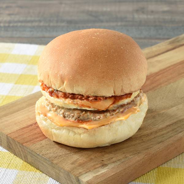 チーズに溺れろ!月見チーズバーガー