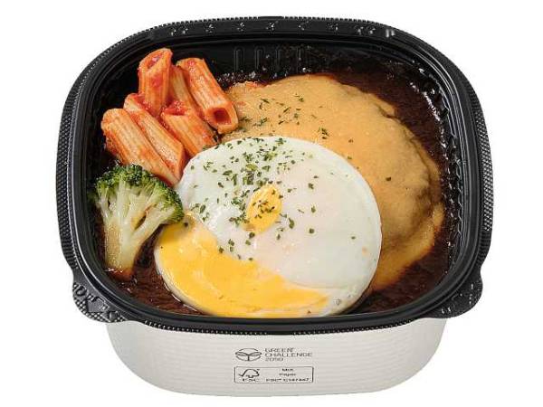 月夜のとろけるチーズソース　ロコモコ丼
