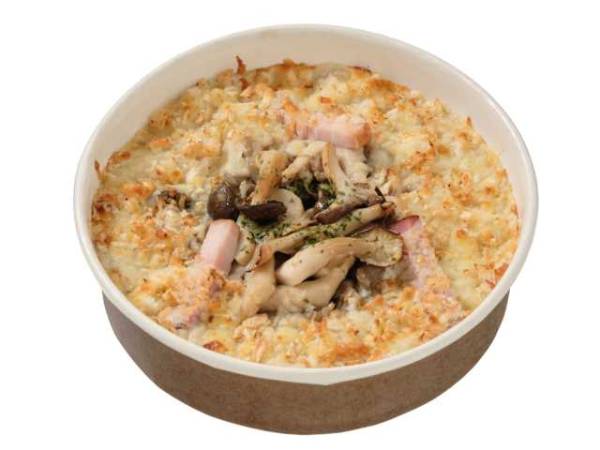 ４種きのことベーコンのグラタン