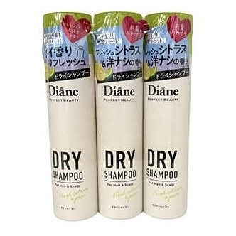 ダイアン パーフェクトビューティー ドライシャンプー フレッシュシトラスペア 95g×3本