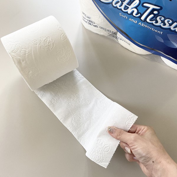 2枚重ねのトイレットペーパー