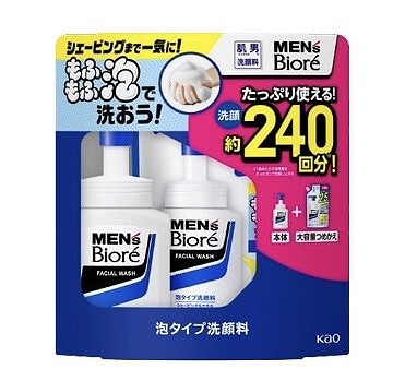 メンズビオレ 泡洗顔 本体150ml・詰替え用330ml