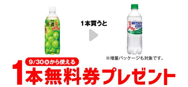 三ツ矢特濃 マスカットスカッシュ/三ツ矢サイダー 各500ml