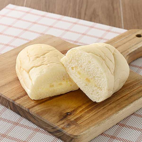 白生コッペパン(りんご果肉入りカスタード)