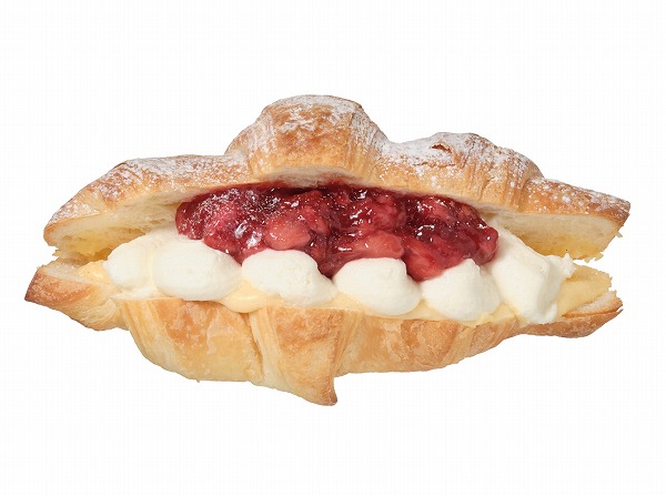 クロワッサンサンド いちご&Wクリーム