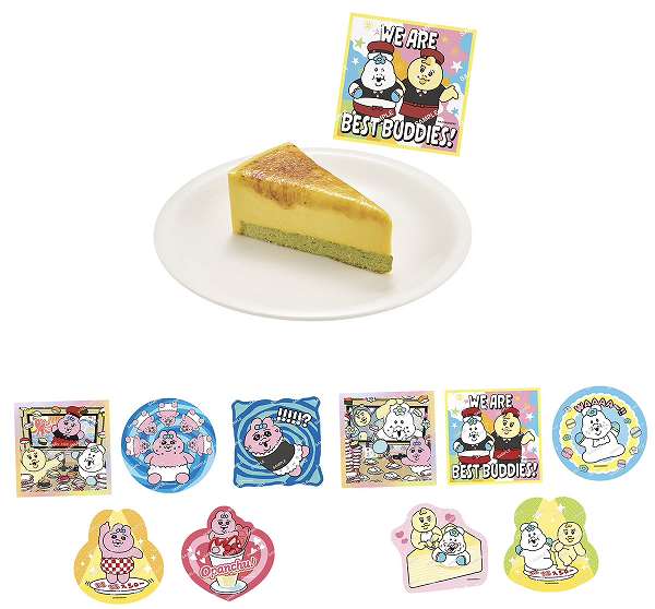 コラボ限定ステッカー付きスイーツ