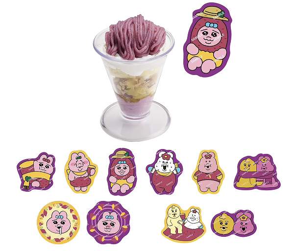 コラボ限定お芋ピック付きスイーツ