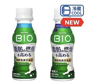 ダノンビオ ヨーグルトドリンク プレーン/ブルーベリー 100g×12本入