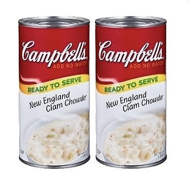 キャンベル　ニューイングランド　クラムチャウダー　1.36kg×2缶
